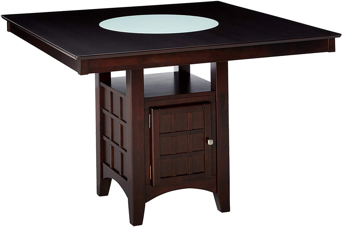 MEYER 52" Wide Counter Height Table with Lazy Susan