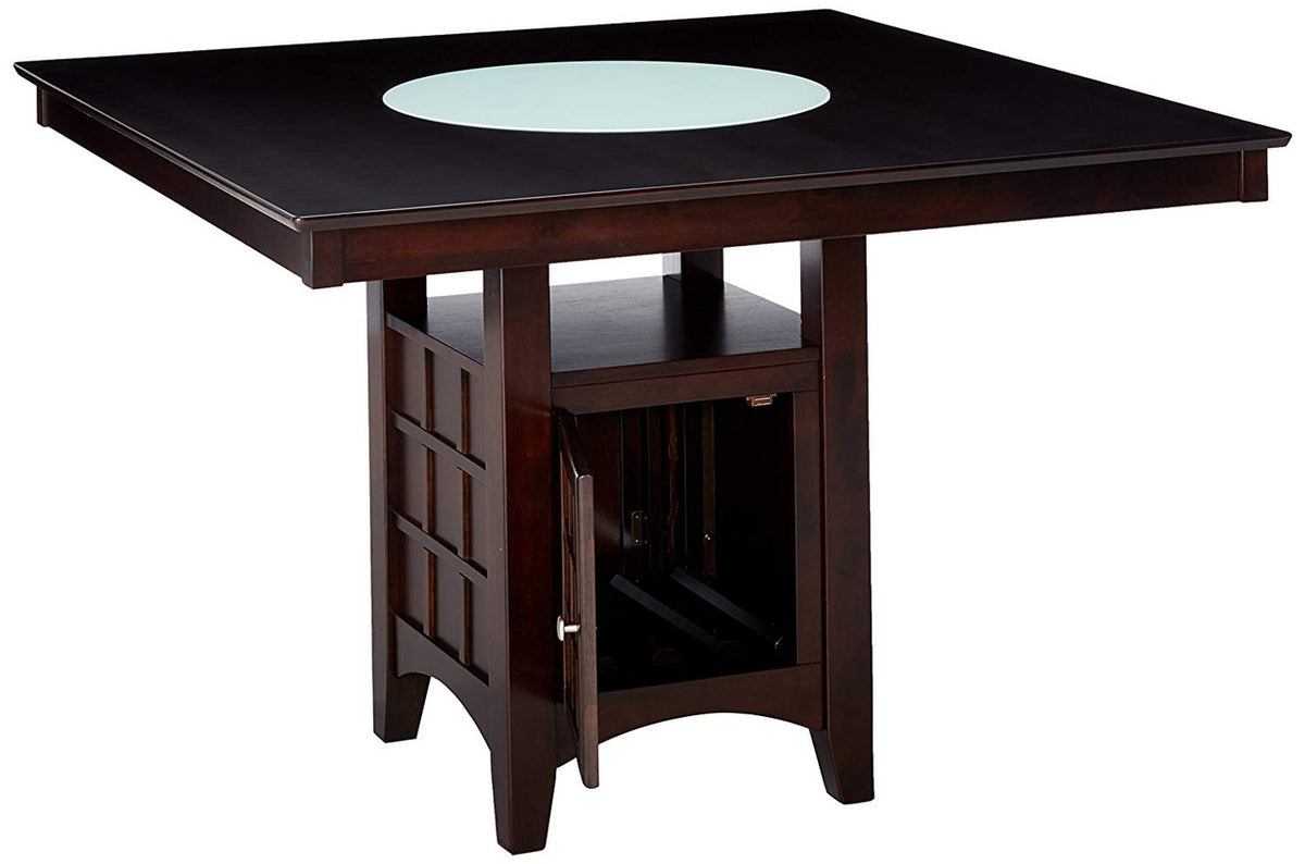 MEYER 52" Wide Counter Height Table with Lazy Susan