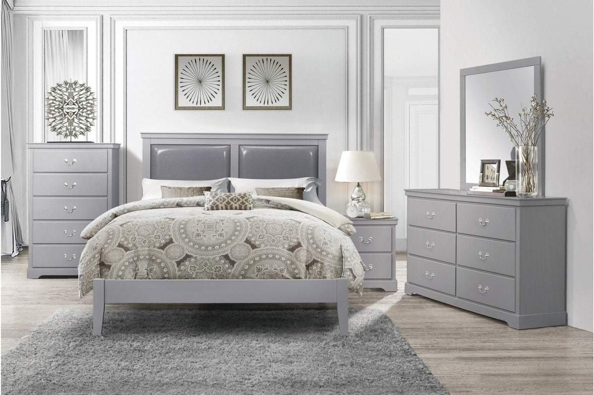 MELVIN Gray Bedroom Set