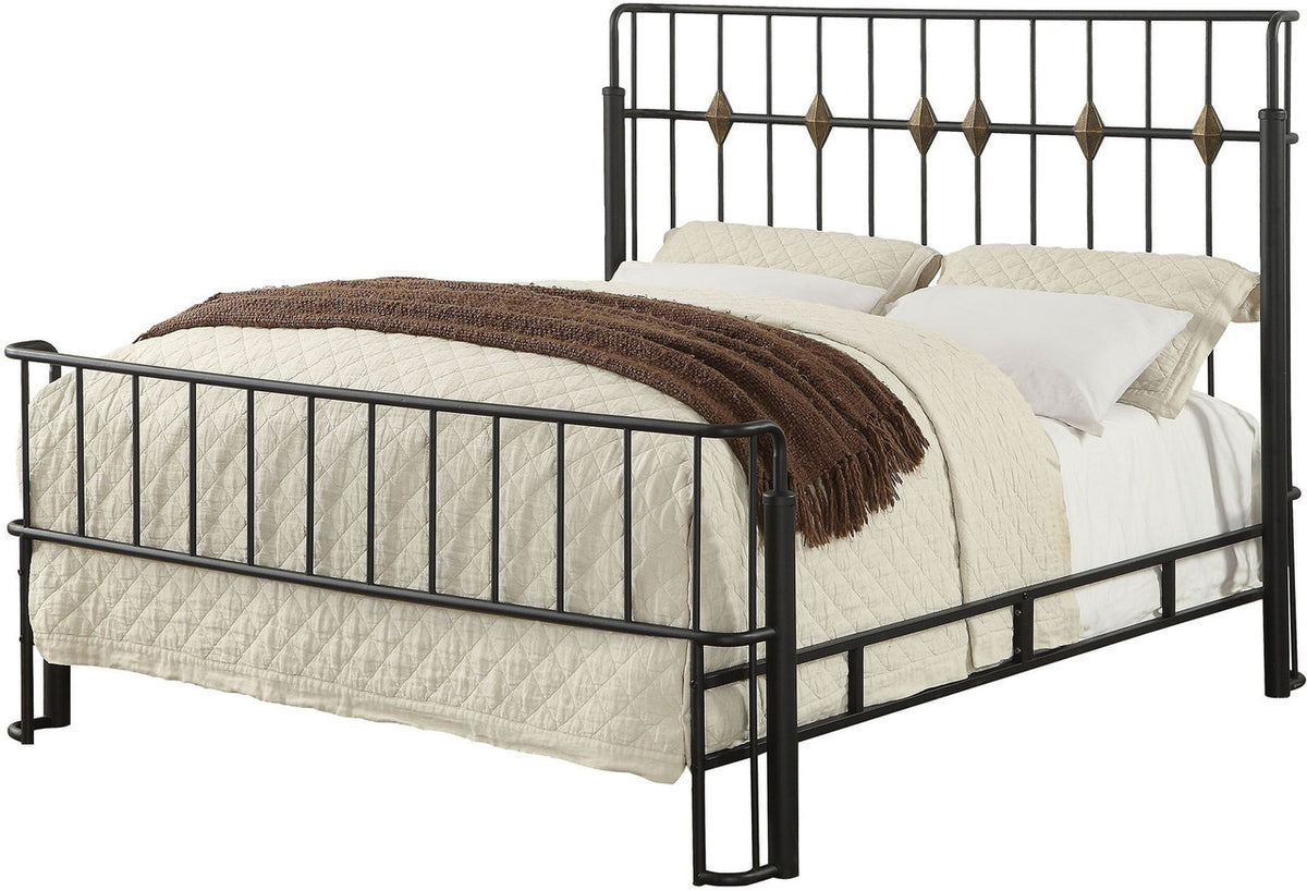 Marla Black Metal Bed