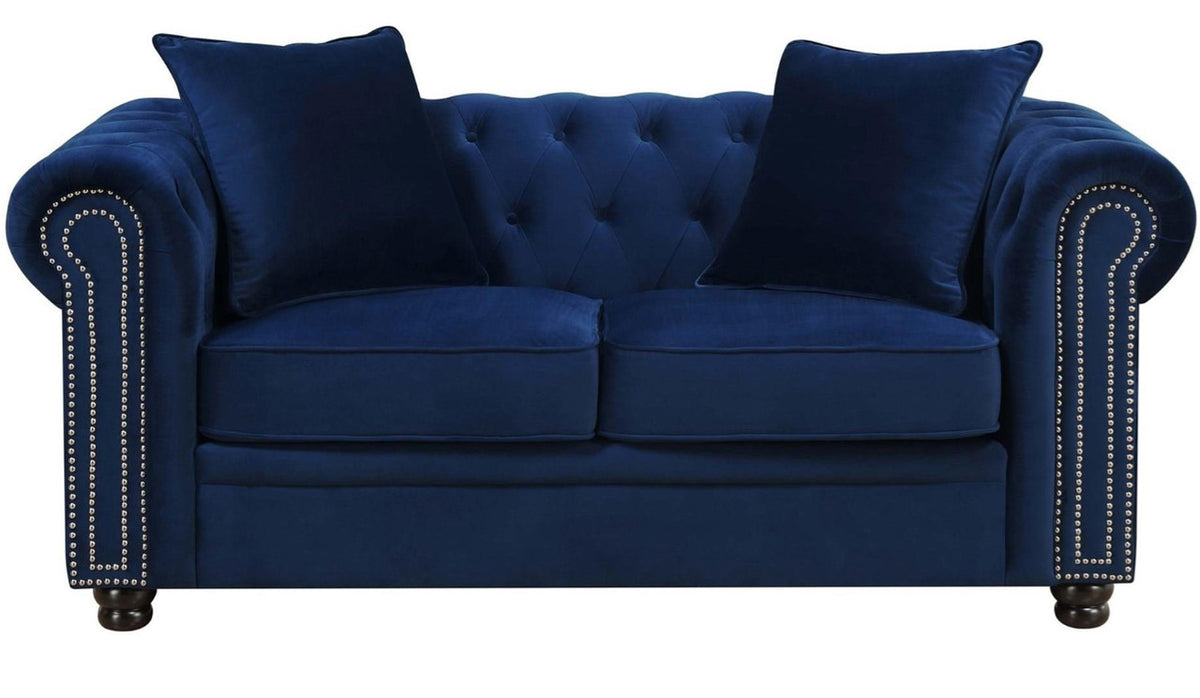 ISADORA Navy Blue Sofa & Loveseat