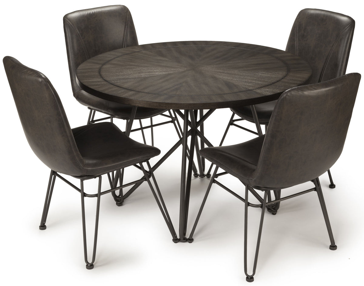 WAYLON Gray 5-PC Dining Set