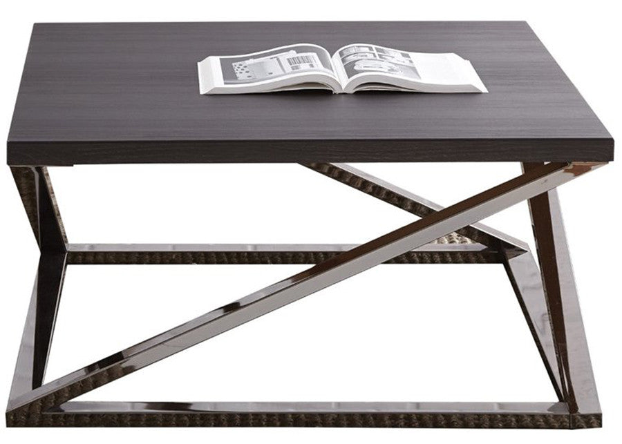 Bronx Black Nickel Coffee Table