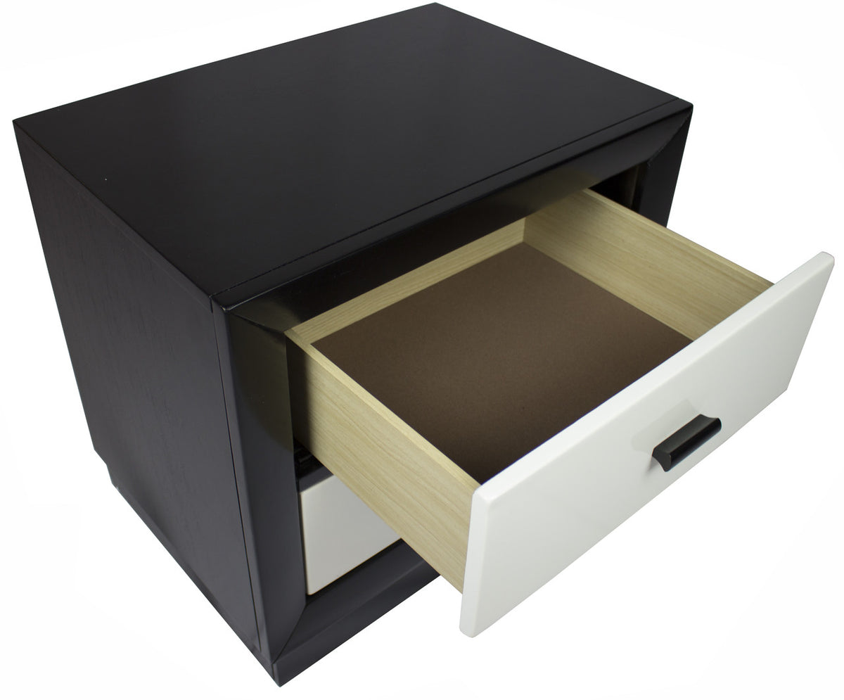 Johnny Black & White Nightstand
