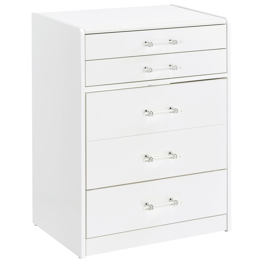 Noir White 24" Vanity & Stool Set