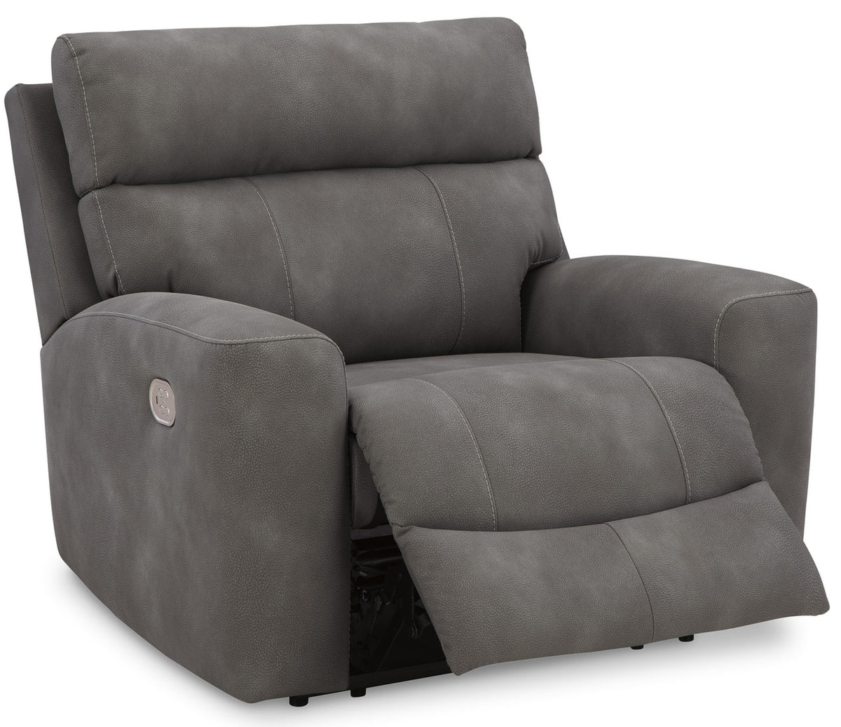 NORA Gray Power Oversized 47" Wide Recliner