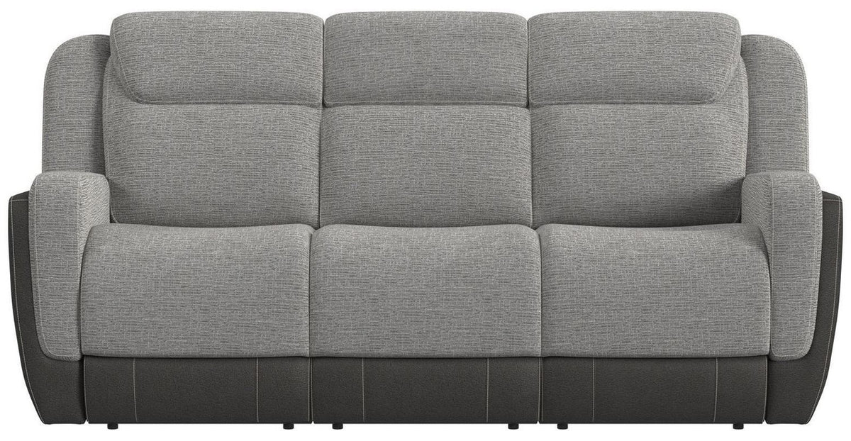 NOUR Gray Fabric Reclining Sofa