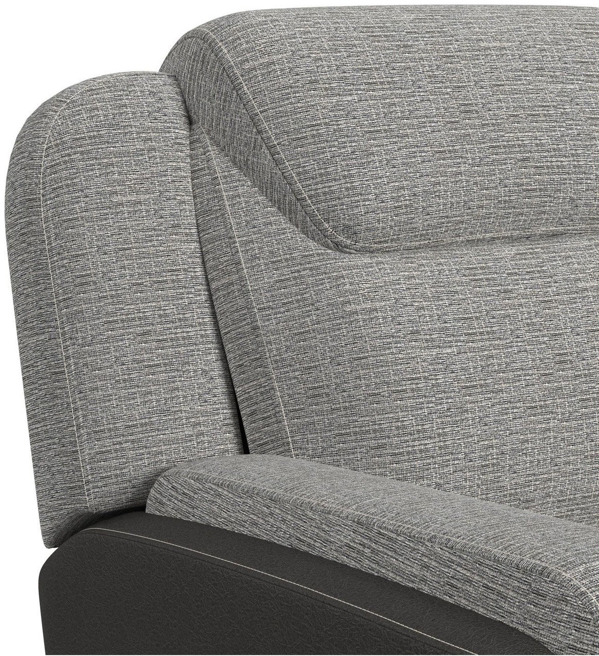 NOUR Gray Fabric Reclining Sofa