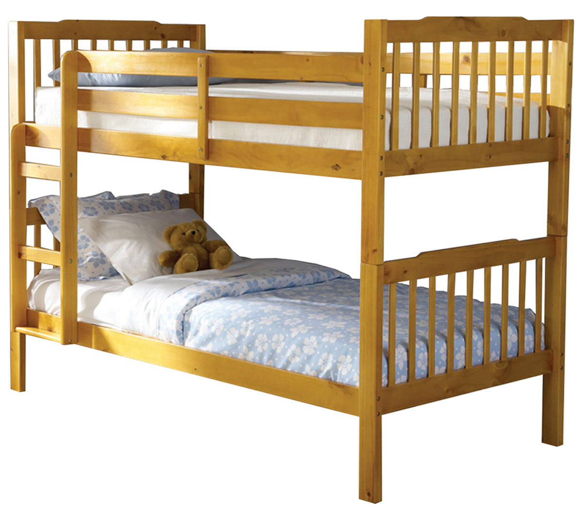 ZACH Oak Pine Twin/Twin Bunkbed
