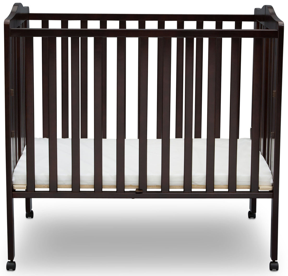 Portababy Dark Brown Crib With Mattress