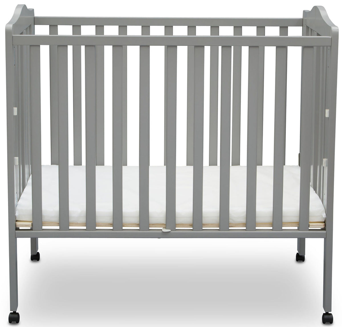 Portababy Grey Crib With Mattress