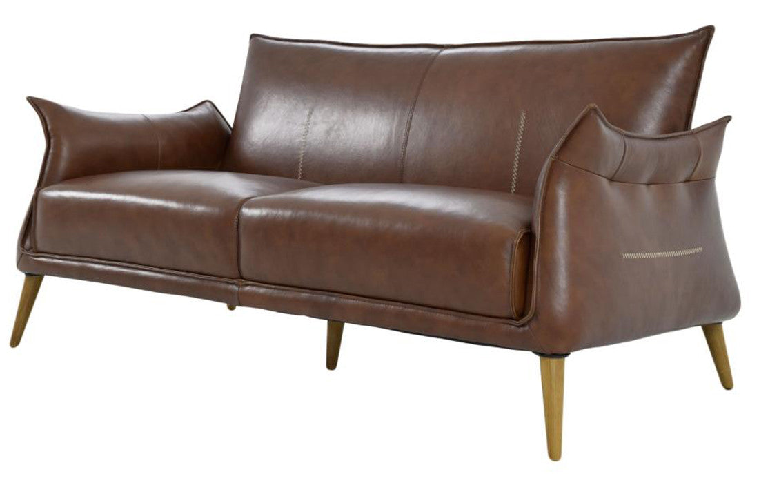 Savannah Light Brown Top Grain Leather Sofa