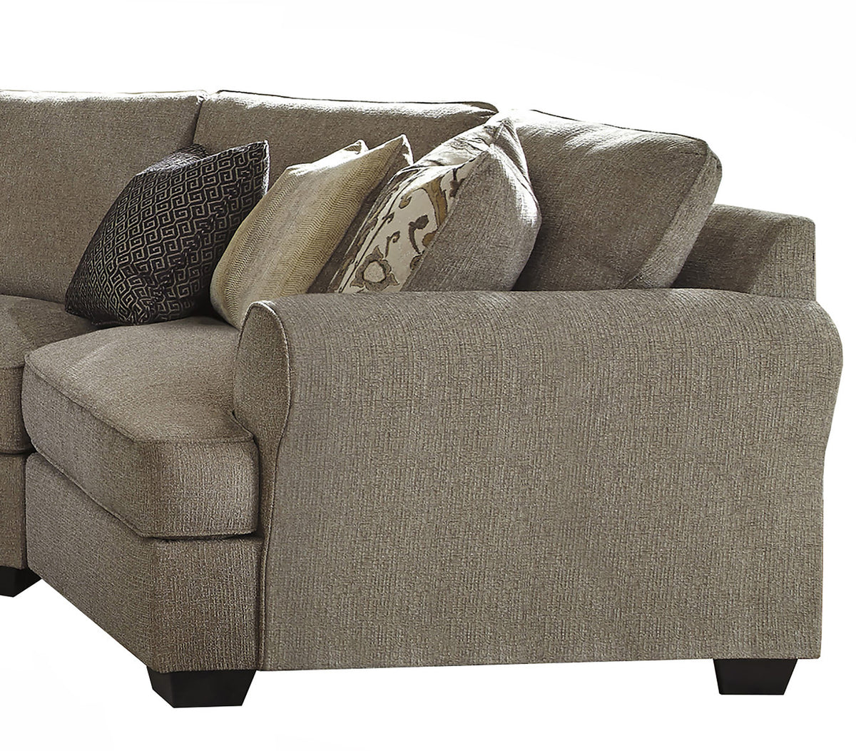 Josie Gray Fabric 4-PC Sectional
