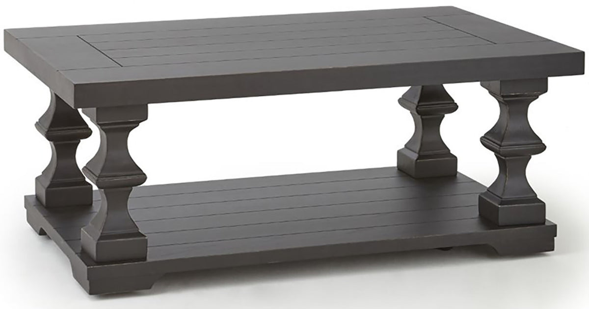 BETH Ebony 3-PC Occasional Set With Round End Tables