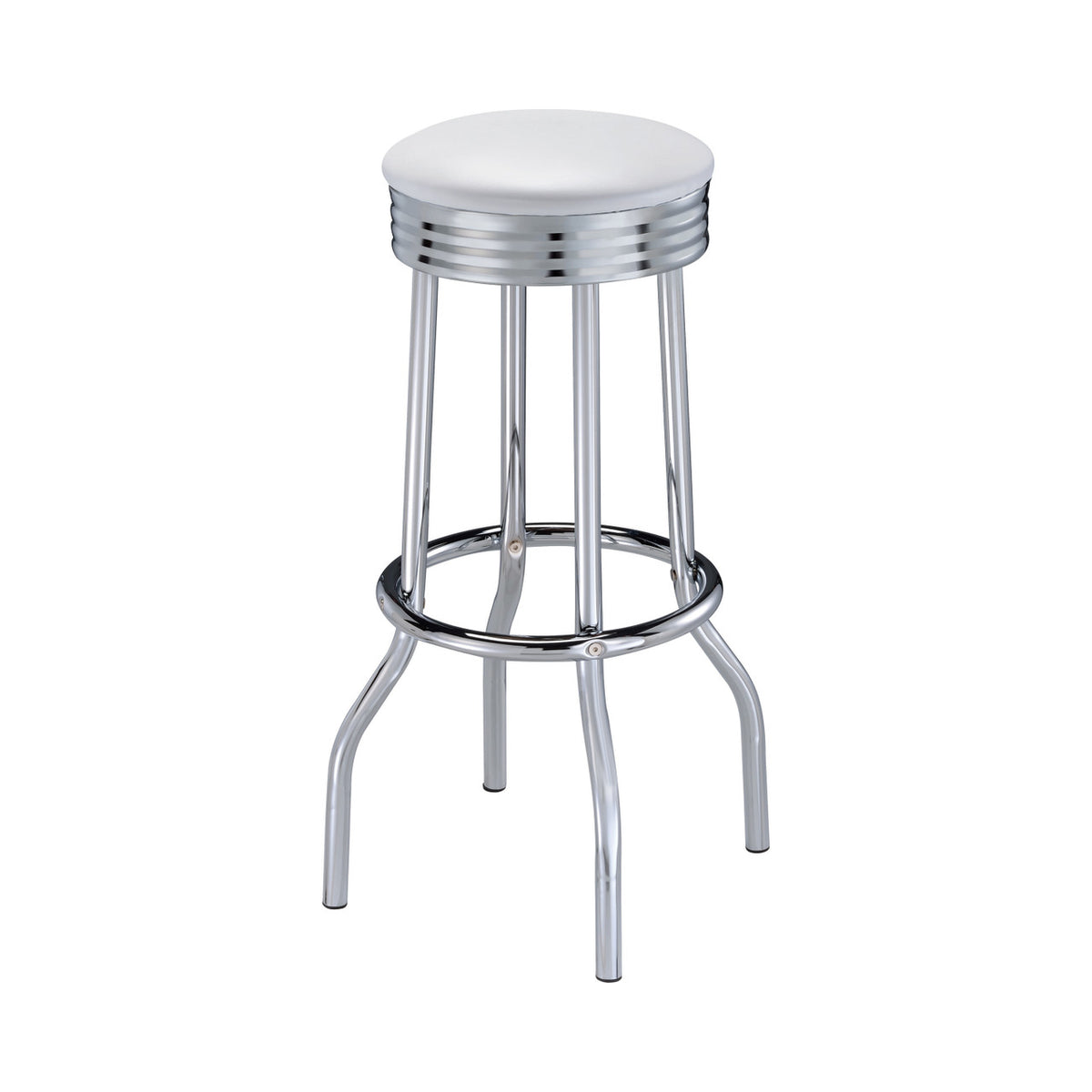 BEL AIR White 3 Piece Bar Height Set
