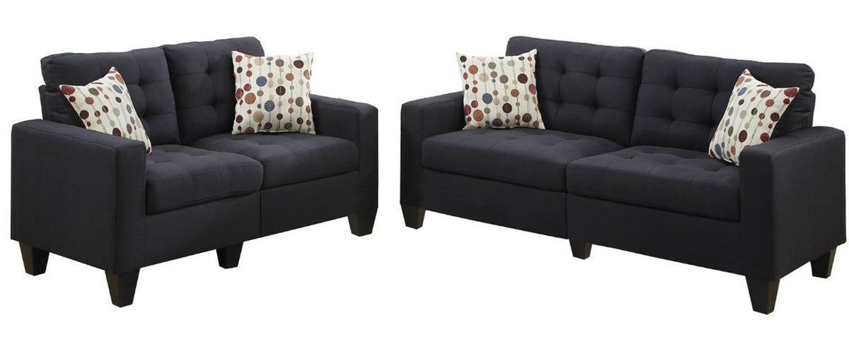 TEMPOE Black Living Room Set