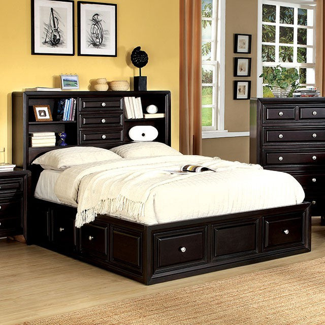 Cristofer Espresso Platform Bed
