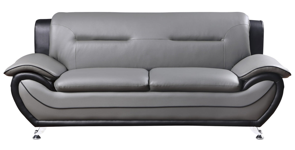 ZAIDEN Gray & Black 3-PC Livingroom Set