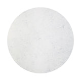 Jaramillo - Round Dining Table With Engineered Marble Top - Engineered Marble Top & Black