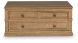 Sharlance - Lift Top Cocktail Table - Light Brown