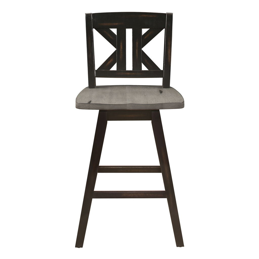 Amsonia - Swivel X-Back Counter Height Chair (Set of 2)