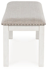 Robbinsdale - Large Upholstered Dining Room Bench - Antique White