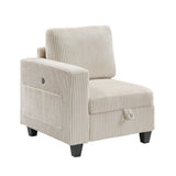 Walterboro - Sectional With Storage, Storage Pouches And Charging Ports