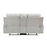 Benton - Double Reclining Loveseat - Light Gray