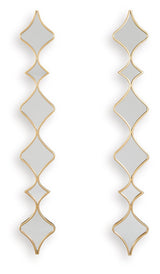 Harriswood - Accent Mirror Set (Set of 2) - Gold Finish