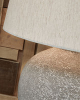 Dreward - Paper Table Lamp - Distressed Gray