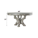 Dresden - Round Pedestal Dining Table - Vintage Bone White