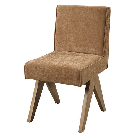 Zoey - Side Chair (Set of 2) - Chocolate Chenille & Oak