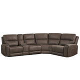Gaia - 5 Piece P2 Power Sectional - Sable