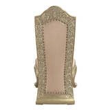 Vatican - Side Chair (Set of 2) - Synthetic Leather & Champagne Silver