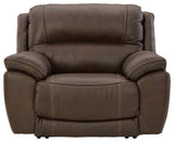 Dunleith - Zero Wall Recliner w/PWR HDRST - Chocolate