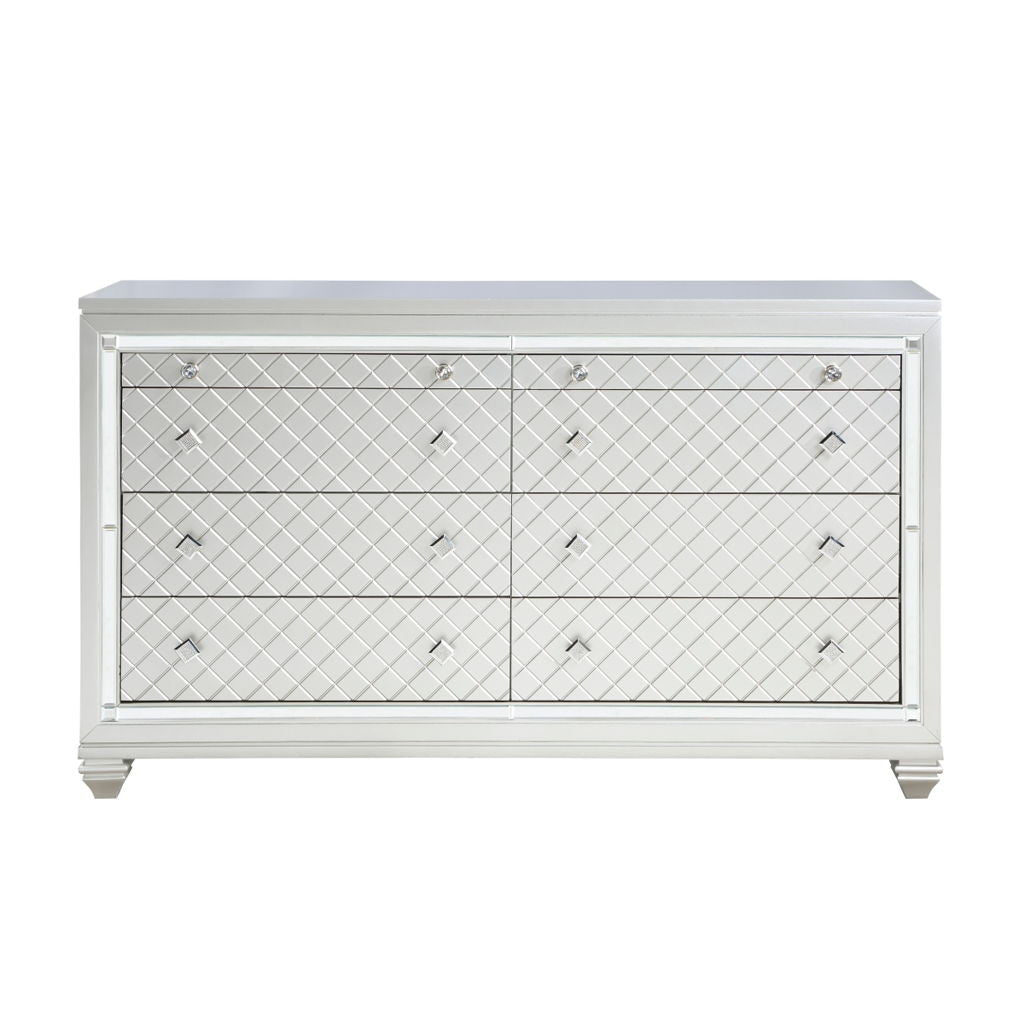 Leesa - Dresser - Silver