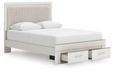 Zuraleus - Upholstered Panel Platform Storage Bed