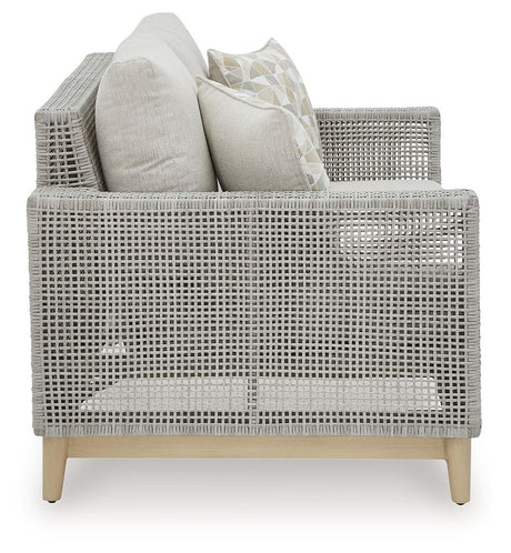Seton Creek - Loveseat With Cushion - Gray