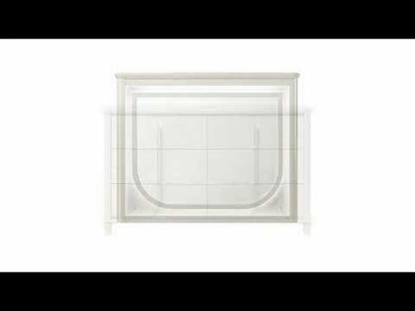 Laveda - Bench - Light Gray Boucle & Pearl White