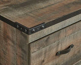 Trinell - TV Stand With Electric Fireplace - Brown