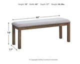 Moriville - Upholstered Bench - Beige