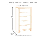 Derekson - Five Drawer Chest - Multi Gray