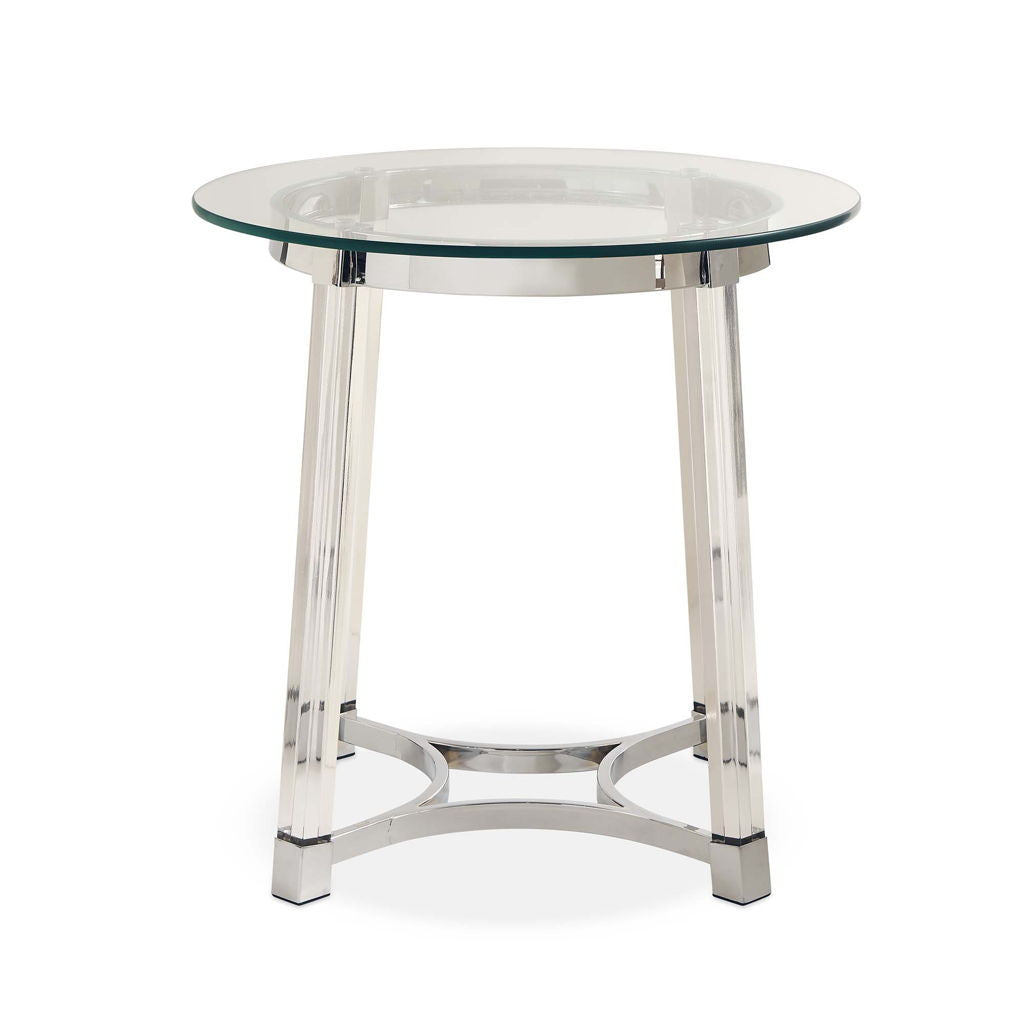 Lucinda - 24.5" End Table - Chrome