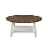 Flaherty - 3 Piece Occasional Set (1 Coffee & 2 End Tables) - Brown / White