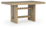 Lasinger - Rectangular Dining Room Counter Table - Light Brown