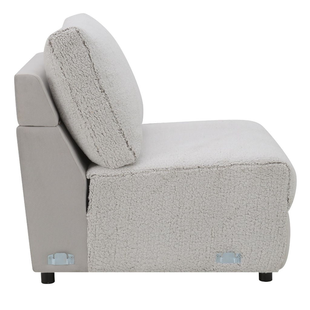 Tarrance - Modular Armless Chair - Gray