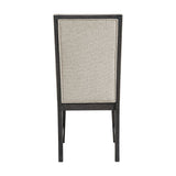 Axel - Fabric Dining Chair (Set of 2) - Light Gray / Espresso