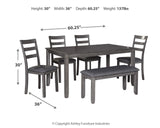 Bridson - RECT DRM Table Set (Set of 6) - Gray