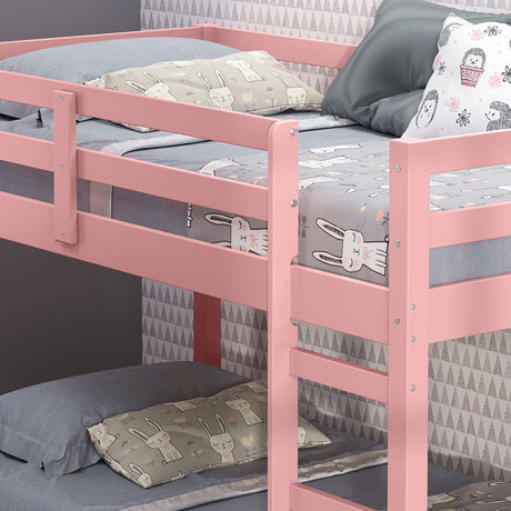 Gaston II - Twin Loft Bed - Pink
