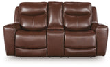 Bexhurst - Power Reclining Loveseat With Console / Adjustable Headrest